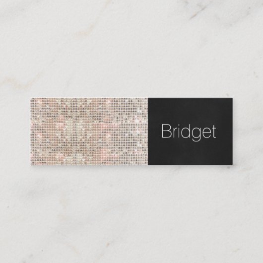 Niedliche Imitate Sequins Beauty Fashion Makeup Ar Mini Visitenkarte (Vorderseite)