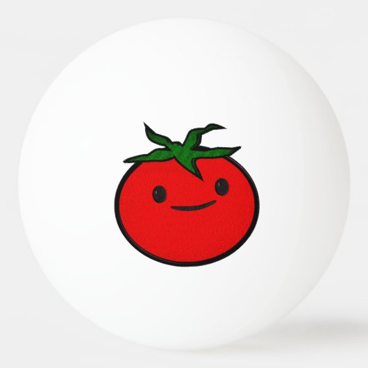 Niedliche Imitate Stickereien Print Tomato Tischtennisball (Vorderseite)