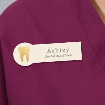 Niedliche Imitats Gold Tooth Dental Office Mitarbe