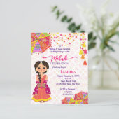 Niedliche indische Brautschirme aus Mehndi laden e (Stehend Vorderseite)