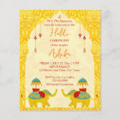 Niedliche indische Hochzeitelefantenbudget (Vorderseite)