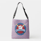 Niedliche individualisierbare Baseball Tote Bag 4. Tragetaschen Mit Langen Trägern (Rückseite)