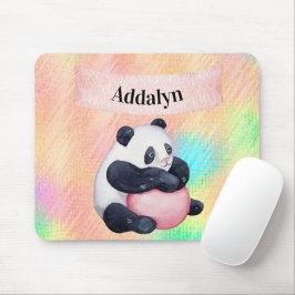 Niedliche, individuell angepasste Panda-Bärenpaste Mousepad