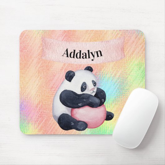Niedliche, individuell angepasste Panda-Bärenpaste Mousepad (Mit Mouse)