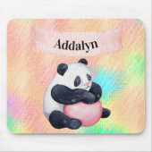 Niedliche, individuell angepasste Panda-Bärenpaste Mousepad (Vorne)