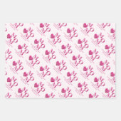 Niedliche, individuell angepasste rosa MAMA- und H Geschenkpapier Set (Vorderseite 2)