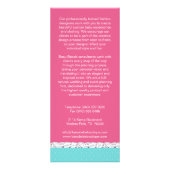 Niedliche individuell anpassbare Baby Boutique Rac Werbekarte (Hinten)