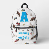 Niedliche, individuell anpassbare Babywaschschale Bedruckter Rucksack (Vorderseite)