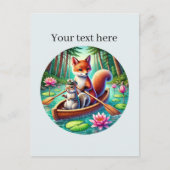 Niedliche, individuell anpassbare gemischte Tiere  Postkarte (Vorderseite)