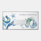 Niedliche, individuell anpassbare Küstenstreifen-D Schreibtischunterlage (Tastatur & Maus)