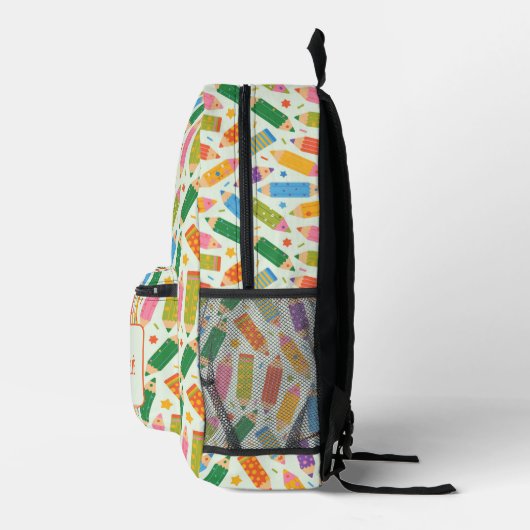 Niedliche, individuell anpassbare Stift-Druckausga Bedruckter Rucksack (Rechts)