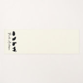 Niedliche, individuell einstellbare Schwarzkatzenk Yogamatte (Vorderseite (Horizontal))