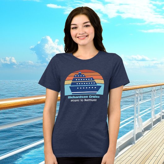 Niedliche individuelle Kreuzfahrtschifffahrt Tri-Blend Shirt