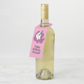 Niedliche individuelle Name- und Farbflaschenhalte Flaschenanhänger (Angewinkelt)