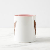 Niedliche Ingwerkatze Zweifarbige Tasse (Mittel)