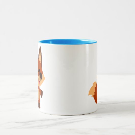 Niedliche Innocent Cartoon Fox Tasse (Mittel)