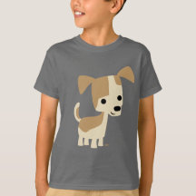 Niedliche inquisitive Cartoon Dog Children T - Shi