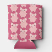 Niedliche inquisitive Cartoon Schweine Dose/Flasch Dosenkühler (Rückseite)