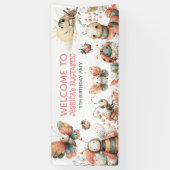 Niedliche Insekten BUGTASTISCHE Kinder zum Geburts Banner (Vertikal)