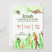 Niedliche Insekten Jungen Geburtstagsfeier Einladung (Vorderseite)