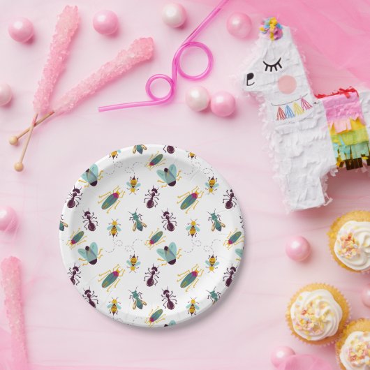 niedliche Insekten Pappteller (Party)