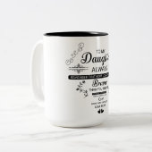 Niedliche Inspiration für meine Tochter Zweifarbige Tasse (Vorderseite Links)
