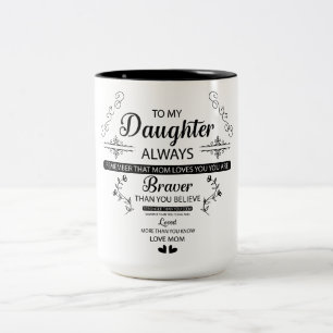 Niedliche Inspiration für meine Tochter Zweifarbige Tasse