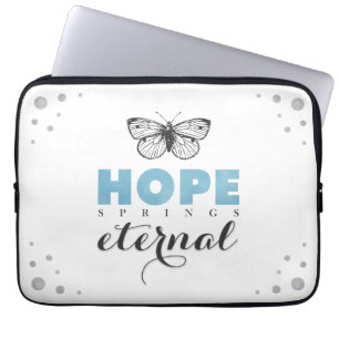 Niedliche Inspiration Hope Springs Ewiger Butterfl Laptopschutzhülle