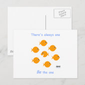 Niedliche Inspirationsaustauschkarte Postkarte (Vorne/Hinten)