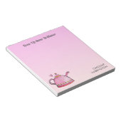 Niedliche, inspirierende, handIllustrierte Tee-To- Notizblock (angewinkelt)