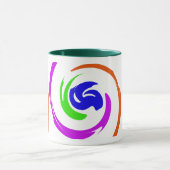 Niedliche inspirierende, lebendige und farbenfrohe tasse (Zentrum)