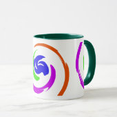 Niedliche inspirierende, lebendige und farbenfrohe tasse (VorderseiteRechts)