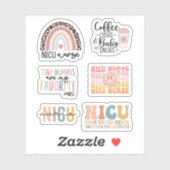 Niedliche Intensivstation für Neugeborene NICU Kra Aufkleber (Blatt)