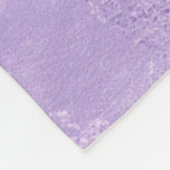Niedliche iridescen lila lila Imitat Glitzer Monog Fleecedecke (Ecke)