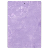 Niedliche iridescen lila lila Imitat Glitzer Monog Klemmbrett (Rückseite)