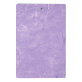 Niedliche iridescen lila lila Imitat Glitzer Monog Mini Klemmbrett (Rückseite)