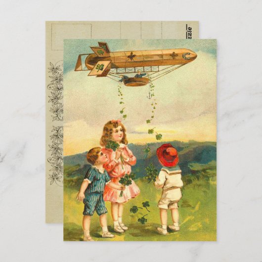 Niedliche irische Kinder Postkarten (Vorne/Hinten)