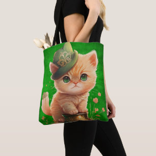 NIEDLICHE IRISCHE ORANGE TABBY KITTEN PUNKT GOLD TASCHE