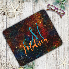 Niedliche irisierende farbige Imitat Glitzer Monog Mousepad