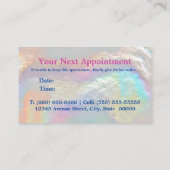 Niedliche irisierende Imitate Gold Glitzer Terminkarte (Rückseite)