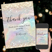 Niedliche irisierende Imitate Gold Glitzer vielen  Karte