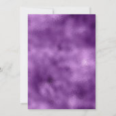 Niedliche irisierende, unicorblau Imitate Glitzer Einladung (Rückseite)