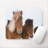 Niedliche isländische Pferde Mousepad (Mit Mouse)