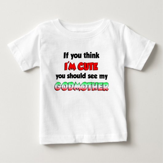 Niedliche italienische Godmutter Baby T-shirt (Vorderseite)