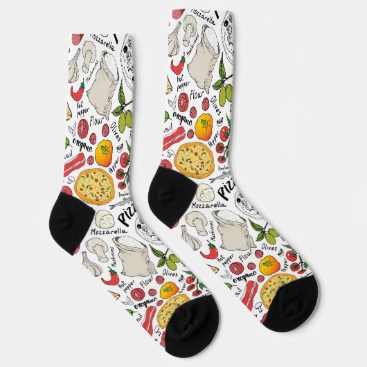 niedliche italienische Pizzafreunde mit Fliesen Socken (Rechts)