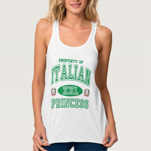 Niedliche italienische Prinzessin Tank Top (Vorderseite)