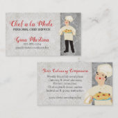 Niedliche italienische visitenkarte (Vorne/Hinten)