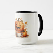 Niedliche Jack-O-Lanterns Tasse (VorderseiteRechts)