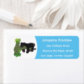 Niedliche Jaguar-Schwarzpanther-Katze-Cartoon-Abbi (Insitu)