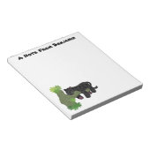 Niedliche Jaguar-Schwarzpanther-Katze-Cartoon-Abbi Notizblock (angewinkelt)